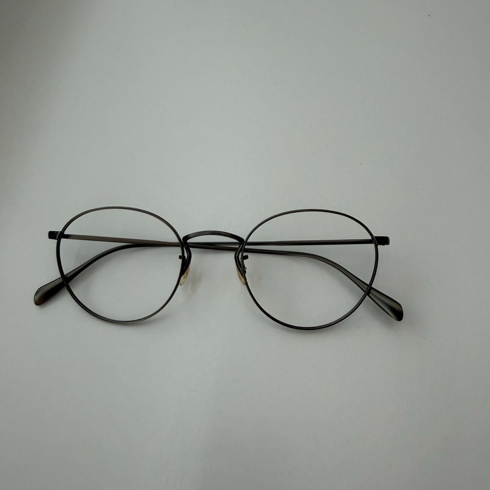 Oliver Peoples Round Metal Eyeglasses Frames Minimalist Designer